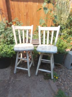 Vintage swivel talk chairs