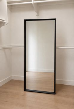 Black Frame Full-Length Floor Mirror