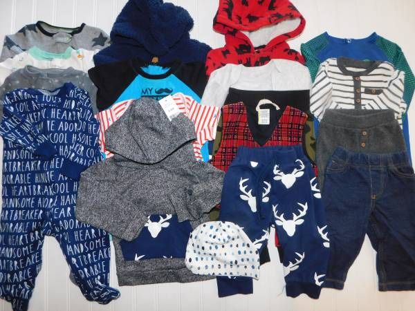 Baby Boys Clothes size 3-6 Months Winter Clothes Lot