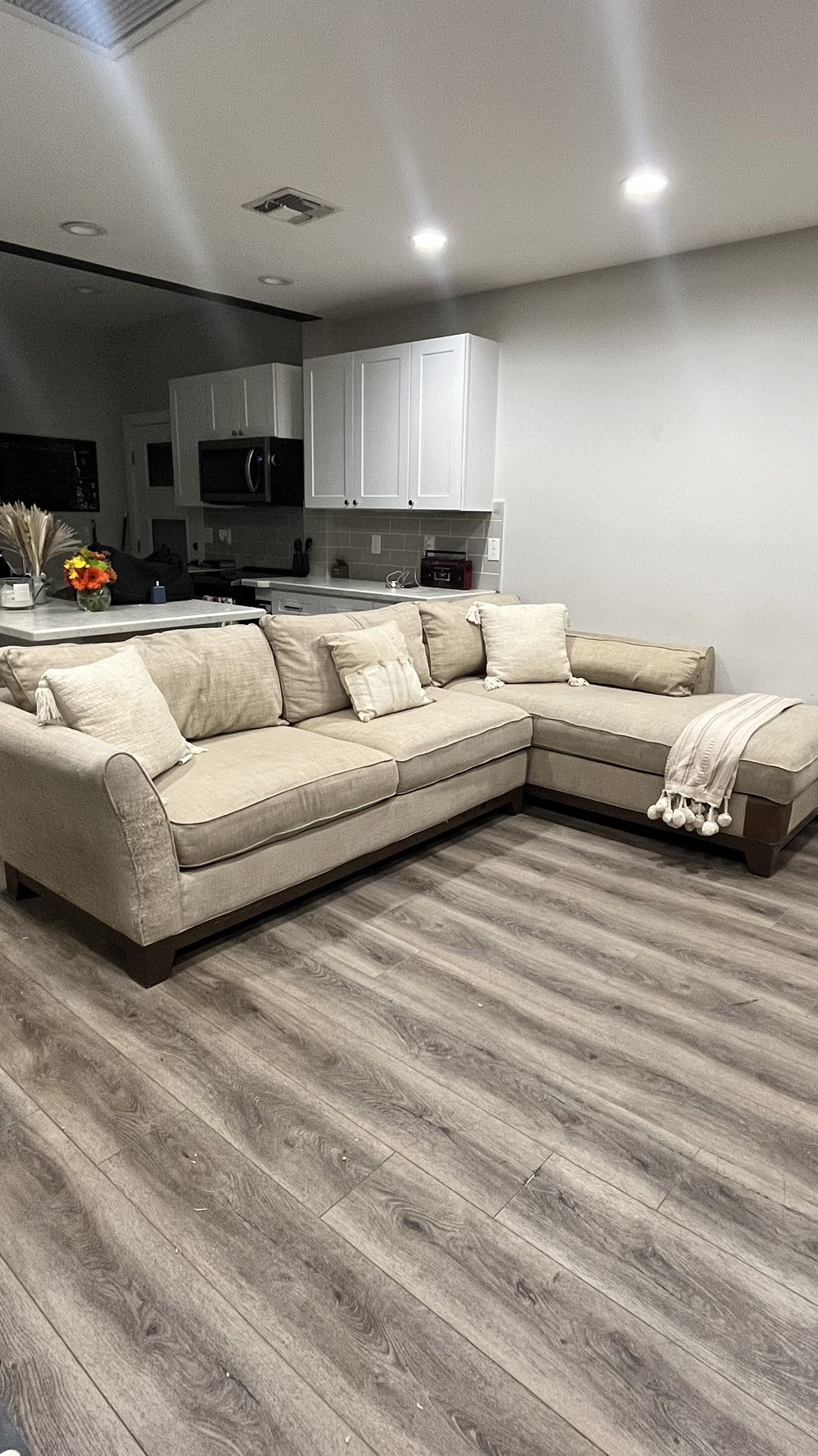 L-Shaped Sectional Couch Delivery Available