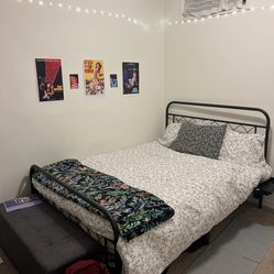 Full Black Bed Frame 