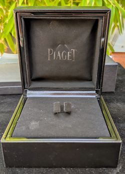 NEW Piaget Black Ring *empty* Box (#559) Inner (3" x 3") & Outer