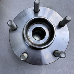Front Wheel Bearing Hub Assembly Compatible with Infiniti EX FX G-Line M QX Nissan 370Z Z RWD 2006-2023, Driver or Passenger Side, Bare Steel