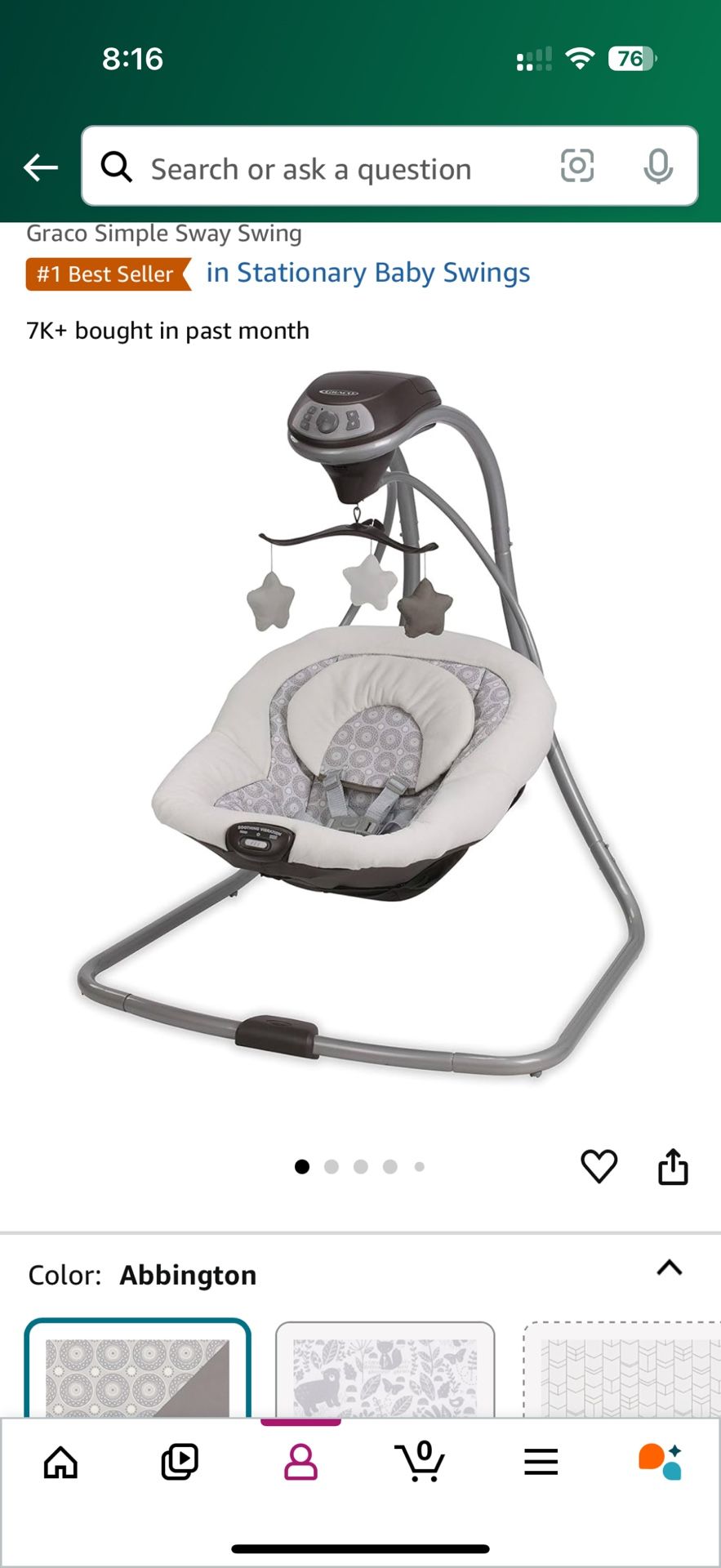 Graco Baby Electric Swing With Other Free Stuff