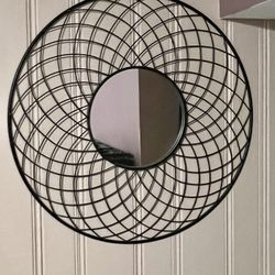 Big Metal Framed Hanging Mirror