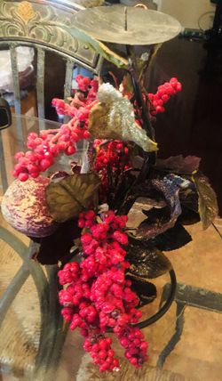 Unique Spiral Fall Colors Candle Holder