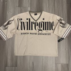 Civil Regime From Concrete football Jersey Men’s Size Large NWT 