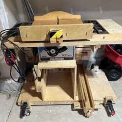 Craftsman 10” Table Saw On Wheels