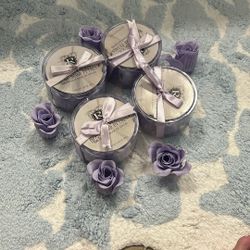 Four Packs Rose Soap Flower Petals Valentines Day