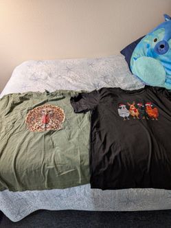 Novelty Graphic T-Shirts Set of 2
