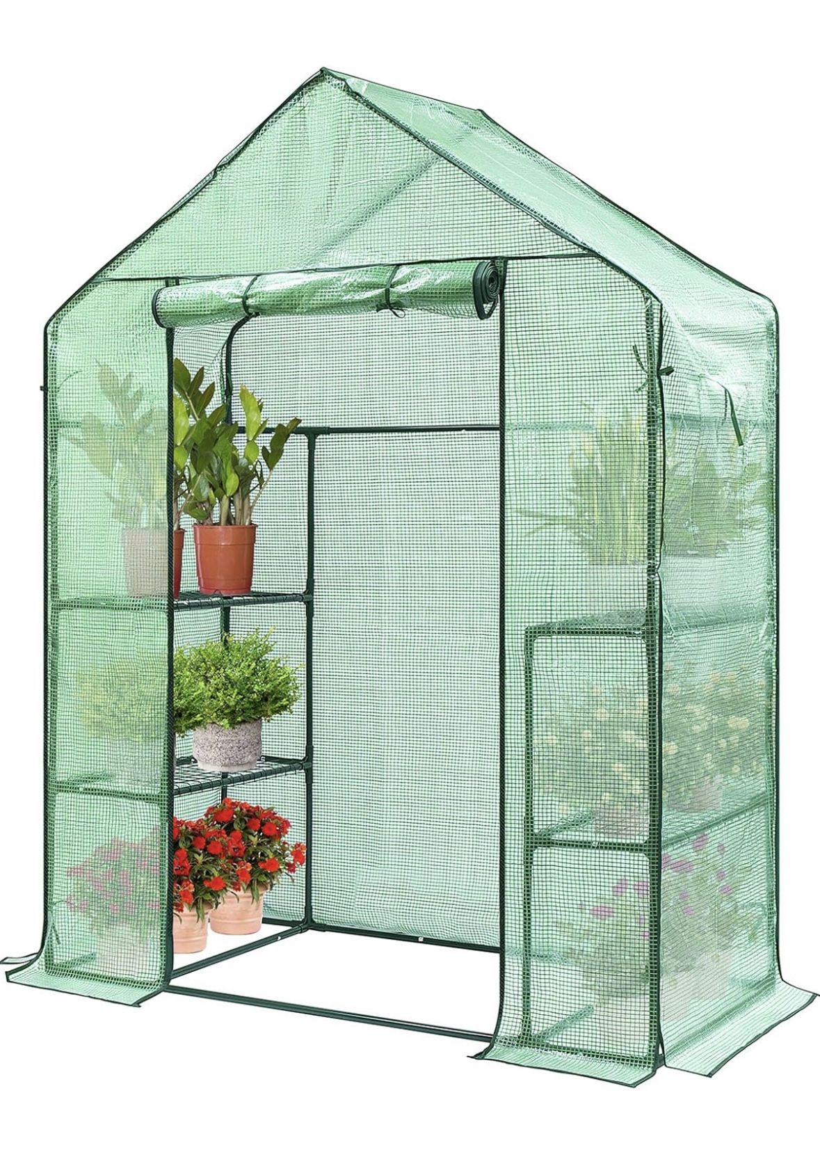 Walk In Outdoor or Indoor Covered Portable Plant Greenhouse