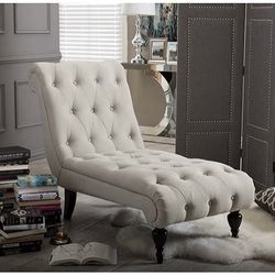 TUFTED CHAISE LOUNGE 