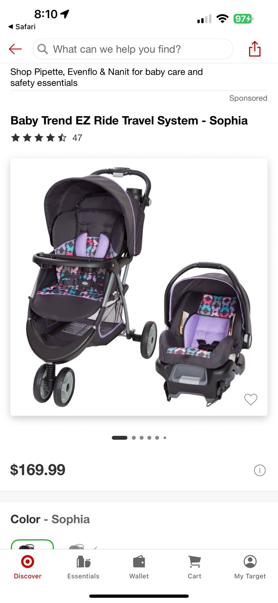 Car seat & Stroller Set , NO BASE