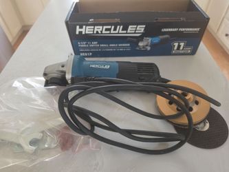 Hercules 4-1/2 " 11 Amp Paddle Switch Small Angle Grinder $40