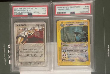 PSA 8 Kingdra & Psa 1 Metagross