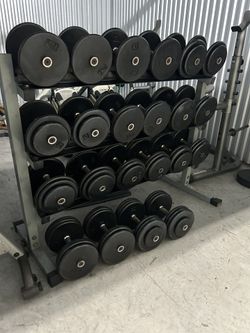 Prostyle Dumbells 5-65s With Rack (910lbs)