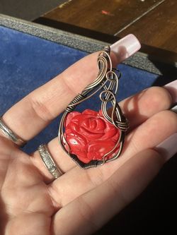 Vintage Rose Pendant