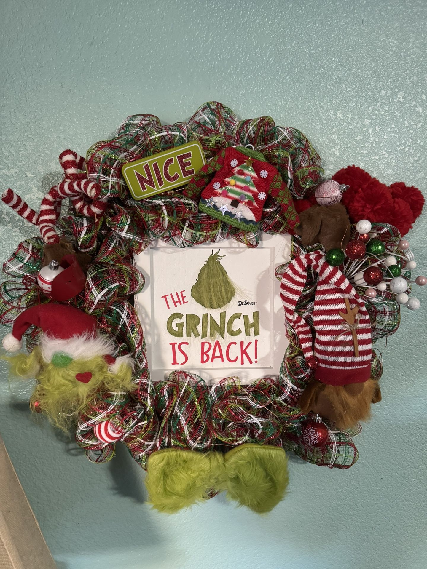 The GRINCH is back - Christmas Wreath