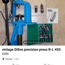 Dillion Precision Press R-L 450 Vintage 