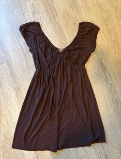 Short Brown Dress Size Medium