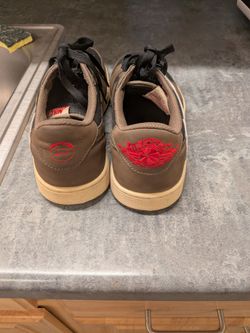Travis Scott's shoes, brown/black,white size 10.5