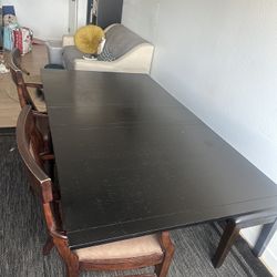 Elegant Dining Table With Chairs