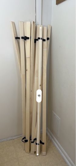 Wooden Bed Slats with Straps.full size
