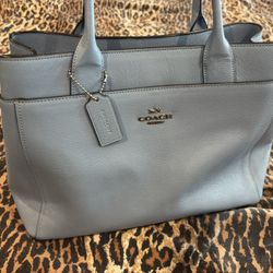 Coach Casey Blue Tote Used