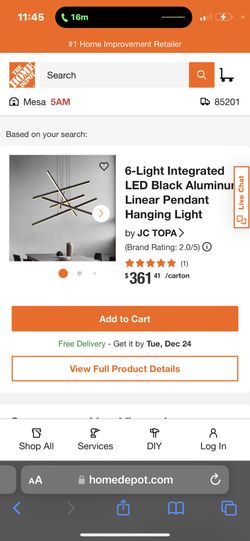 New led pendant light