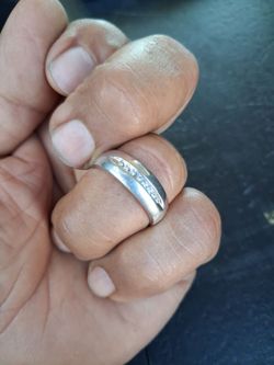 10k white gold ring
