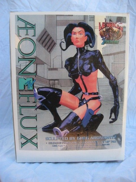 Aeon Flux Cold Cast Porcelain 8-1/2" Hand Painted Statue