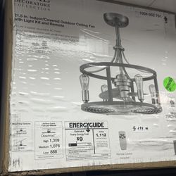 Indoor/ Outdoor Covered Ceiling Fan 