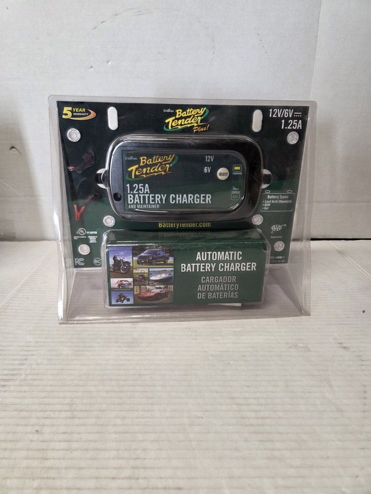 Battery Tender 1.25A Battery Charger 12v & 6v