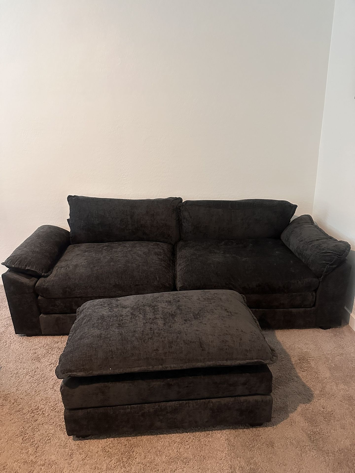 Small Loveseat & Ottoman