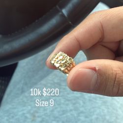 Gold Nugget Ring 