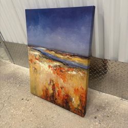 20 x 26 picture of the beach scenery ready to hang   $30