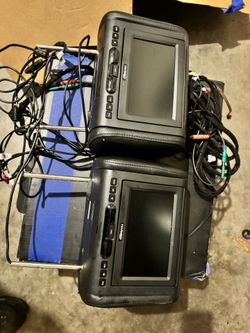 Headrest With Monitor Screens