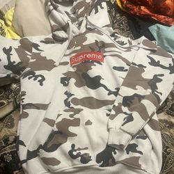 Supreme Box Logo Cow Camo Hoodie