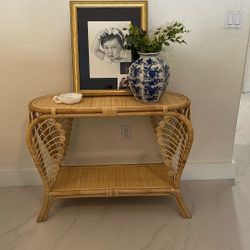 New Rattan Console table 