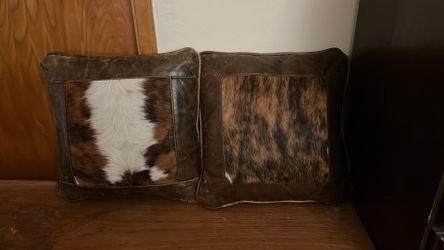 Leather Pillows 