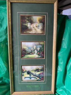Thomas Kinkade Framed Triple Print Collection