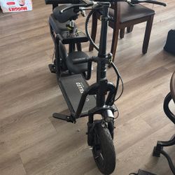 Electric Scooter with Seat for Adult, 36V/48V Electric Bicycle with 500W/750W Peak Power Motor, 20 Mile Range, Electric Bike Dual Brakes, 14" Tire