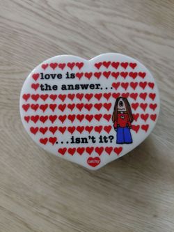 Cathy Cartoon Trinket Box, Love is the answer...