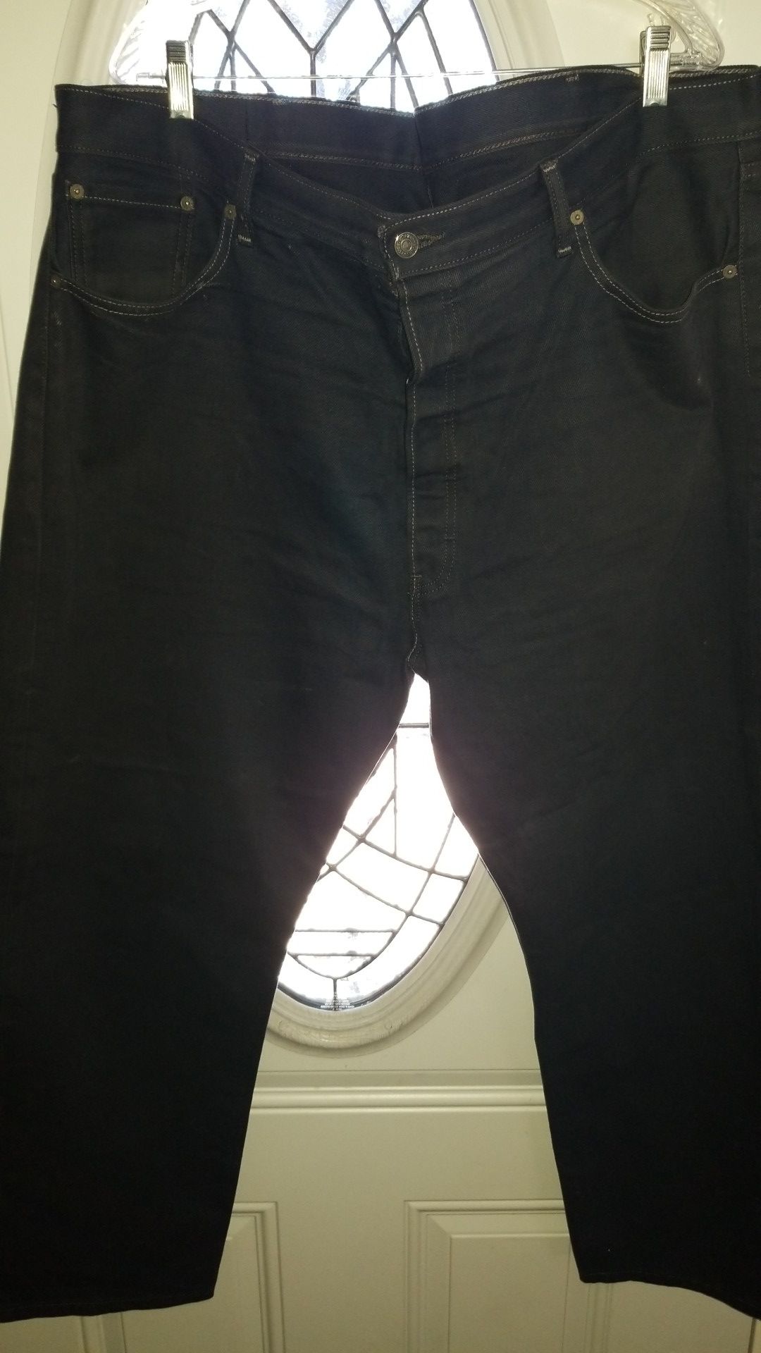 Men dark wash 501 Levi's pants size 44x30