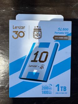 NEW SEALED Lexar SL500 1TB Portable SSD - Argentina AFA Edition