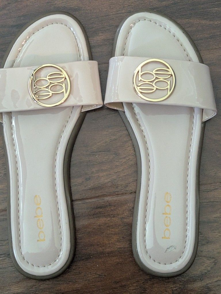 Bebe Slide Sandals Sz 6