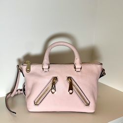 Rebecca Minkoff Micro Moto in Baby Pink
