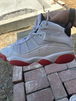 Jordan 6 Rings White University Red Black