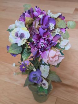Flower Pot With Flowers.