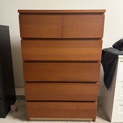 IKEA Malm 6 Drawer Dresser